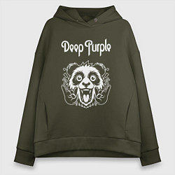 Женское худи оверсайз Deep Purple rock panda