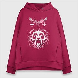 Толстовка оверсайз женская Mayhem rock panda, цвет: маджента