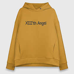 Толстовка оверсайз женская XIIIth angel, цвет: горчичный