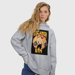 Толстовка оверсайз женская Эсканор грех гордыни gym, цвет: меланж — фото 2