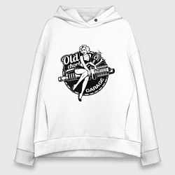 Женское худи оверсайз Old school garage