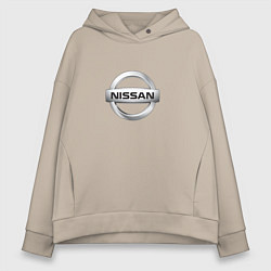 Женское худи оверсайз Nissan logo