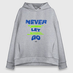 Толстовка оверсайз женская Never Let Go Jungkook, цвет: меланж