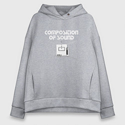 Толстовка оверсайз женская Depeche Mode - Composition of sound, цвет: меланж