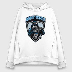 Толстовка оверсайз женская Army force, цвет: белый