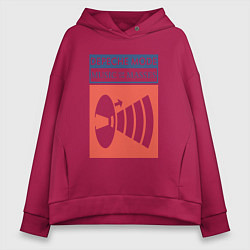 Толстовка оверсайз женская Depeche Mode - Music for the masses merch, цвет: маджента