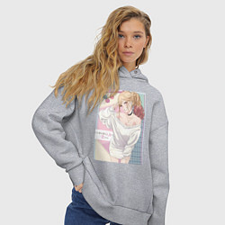 Толстовка оверсайз женская Марин Китагава косплей, цвет: меланж — фото 2