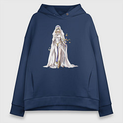 Толстовка оверсайз женская Дева Меча из Goblin Slayer, цвет: тёмно-синий