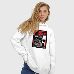 Толстовка оверсайз женская Bronx, цвет: белый — фото 2