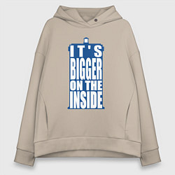 Женское худи оверсайз Its bigger on the inside