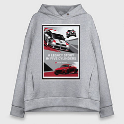 Женское худи оверсайз Audi Sport автомобиль