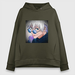 Толстовка оверсайз женская Годжо, цвет: хаки