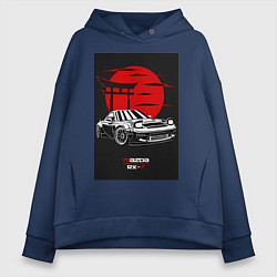 Женское худи оверсайз Mazda rx-7 jdm style