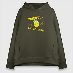 Женское худи оверсайз Friendly little lemon