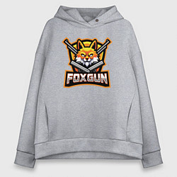 Женское худи оверсайз Fox gun