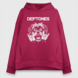 Женское худи оверсайз Deftones rock dog