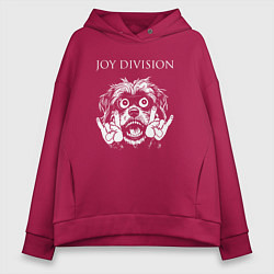 Женское худи оверсайз Joy Division rock dog