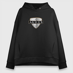 Толстовка оверсайз женская AURUS logo auto, цвет: черный
