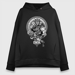 Женское худи оверсайз Victory or Valhalla