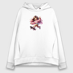 Женское худи оверсайз Roblox girls skeytboard