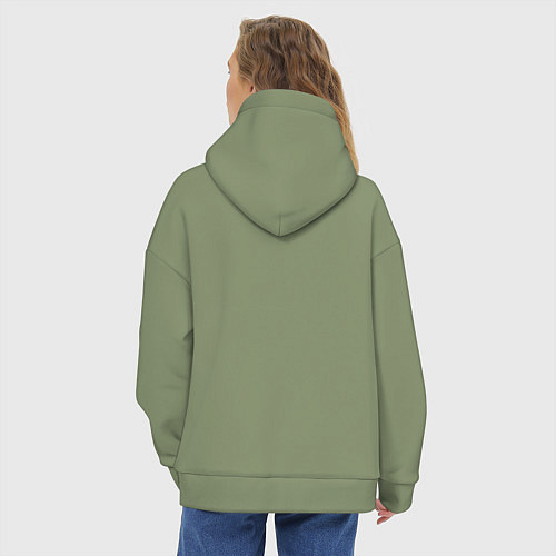 Женское худи оверсайз Doom ultimate / Авокадо – фото 4