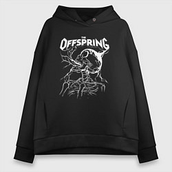 Толстовка оверсайз женская The offspring - Supercharged, цвет: черный