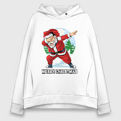 Толстовка оверсайз женская Dab Santa, цвет: белый