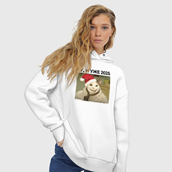 Толстовка оверсайз женская Бу и уже 2025, цвет: белый — фото 2