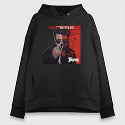 Толстовка оверсайз женская Билли Бутчер the boys, цвет: черный