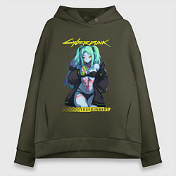 Толстовка оверсайз женская Edge runners - rebecca, цвет: хаки