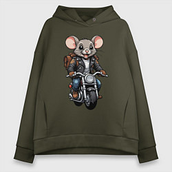 Женское худи оверсайз Biker mice