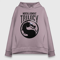 Толстовка оверсайз женская Mortal kombat trilogy, цвет: сиреневый