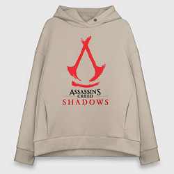 Женское худи оверсайз Assassins Creed Shadows - badge