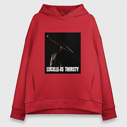 Толстовка оверсайз женская Ниган, цвет: красный