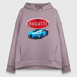Толстовка оверсайз женская Bugatti - motorsport, цвет: сиреневый
