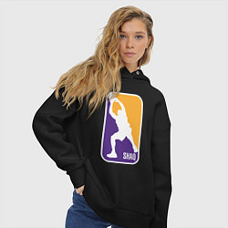 Толстовка оверсайз женская Shaq attack, цвет: черный — фото 2
