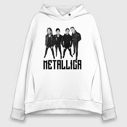 Женское худи оверсайз Metallica - cool guys