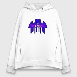 Толстовка оверсайз женская Cortex фиолетовый aneurism iv, цвет: белый