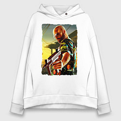 Толстовка оверсайз женская Max Payne, цвет: белый