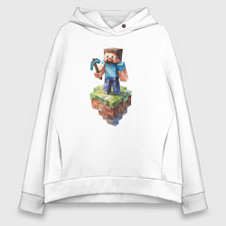 Толстовка оверсайз женская Steve, цвет: белый