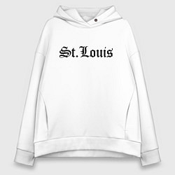 Толстовка оверсайз женская St Louis Missouri - USA, цвет: белый