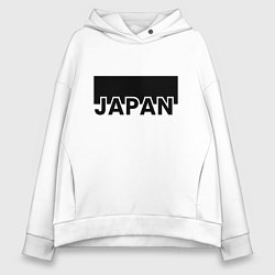 Толстовка оверсайз женская Japan, цвет: белый