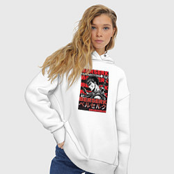 Толстовка оверсайз женская Berserk Black Swordsman, цвет: белый — фото 2
