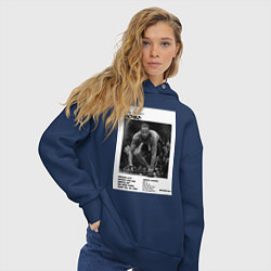Толстовка оверсайз женская Джон Джонс постер, цвет: тёмно-синий — фото 2