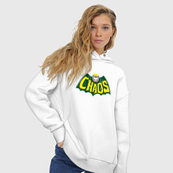 Толстовка оверсайз женская Профессор Хаос, цвет: белый — фото 2