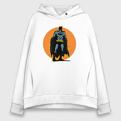 Толстовка оверсайз женская Cool Batman, цвет: белый