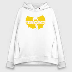 Толстовка оверсайз женская Wu-tang Batman, цвет: белый