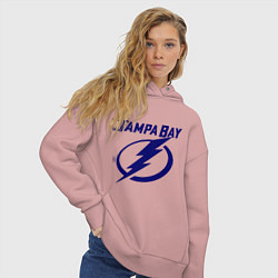 Толстовка оверсайз женская HC Tampa Bay, цвет: пыльно-розовый — фото 2