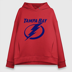 Толстовка оверсайз женская HC Tampa Bay, цвет: красный