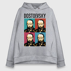 Толстовка оверсайз женская Dostoevsky, цвет: меланж